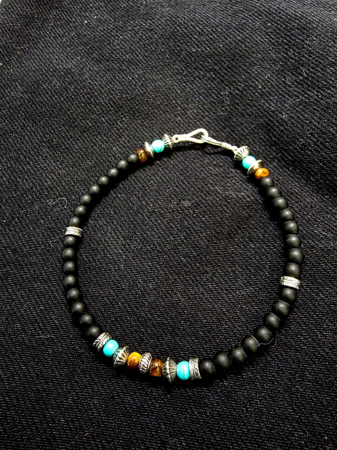 3Cross  silver925 onxys bracelet 상품이미지1
