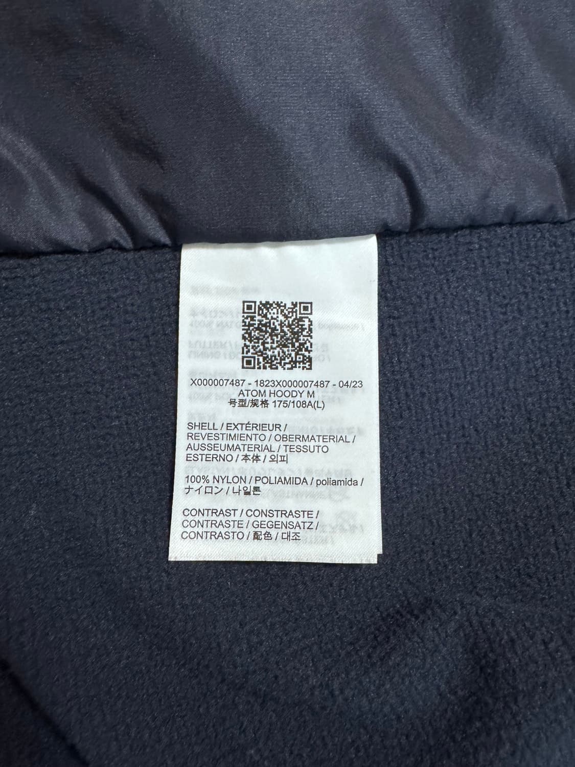 (새상품급) 아크테릭스 아톰 후디 블랙 사파이어 상품이미지10