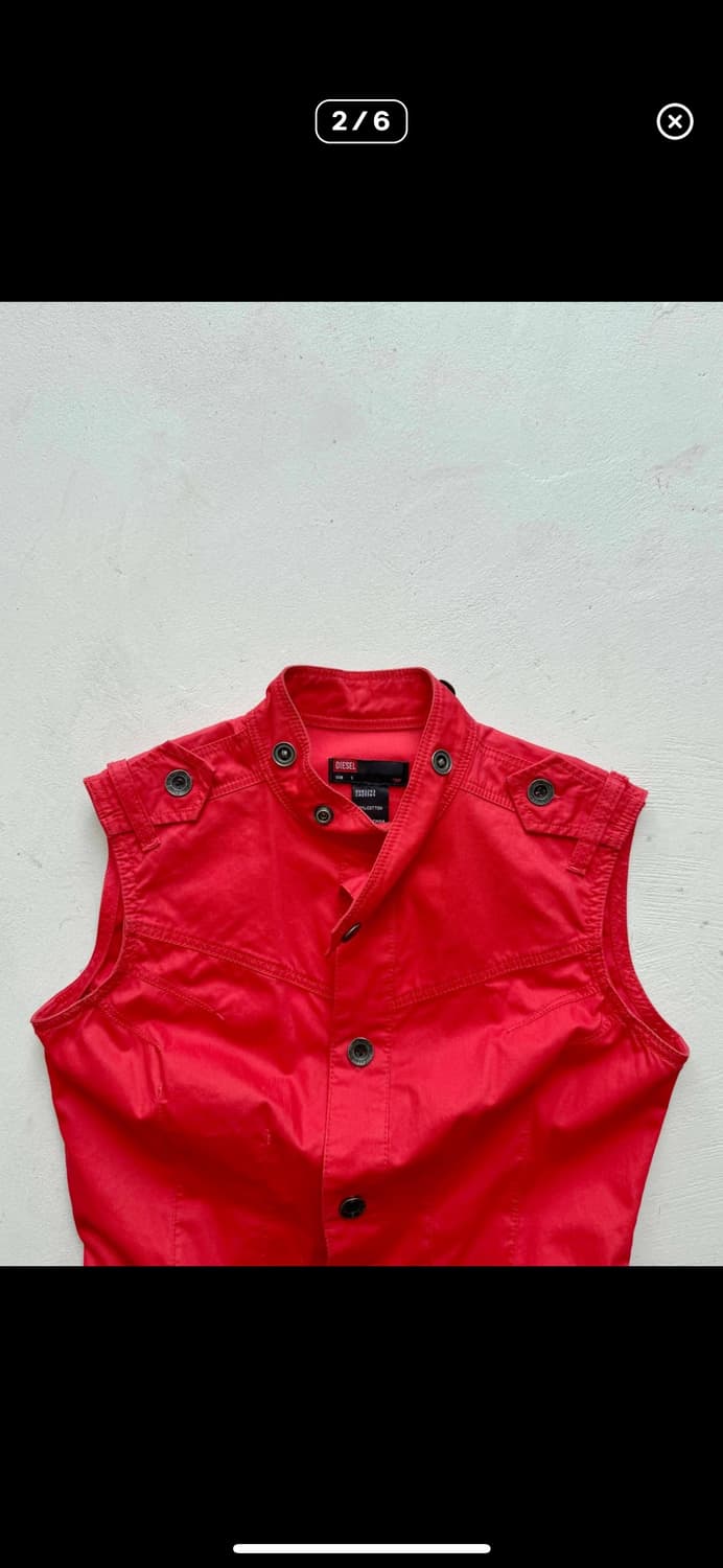 디젤 diesel 버튼 슬리브리스 / 빈티지 y2k 2000s 상품이미지2