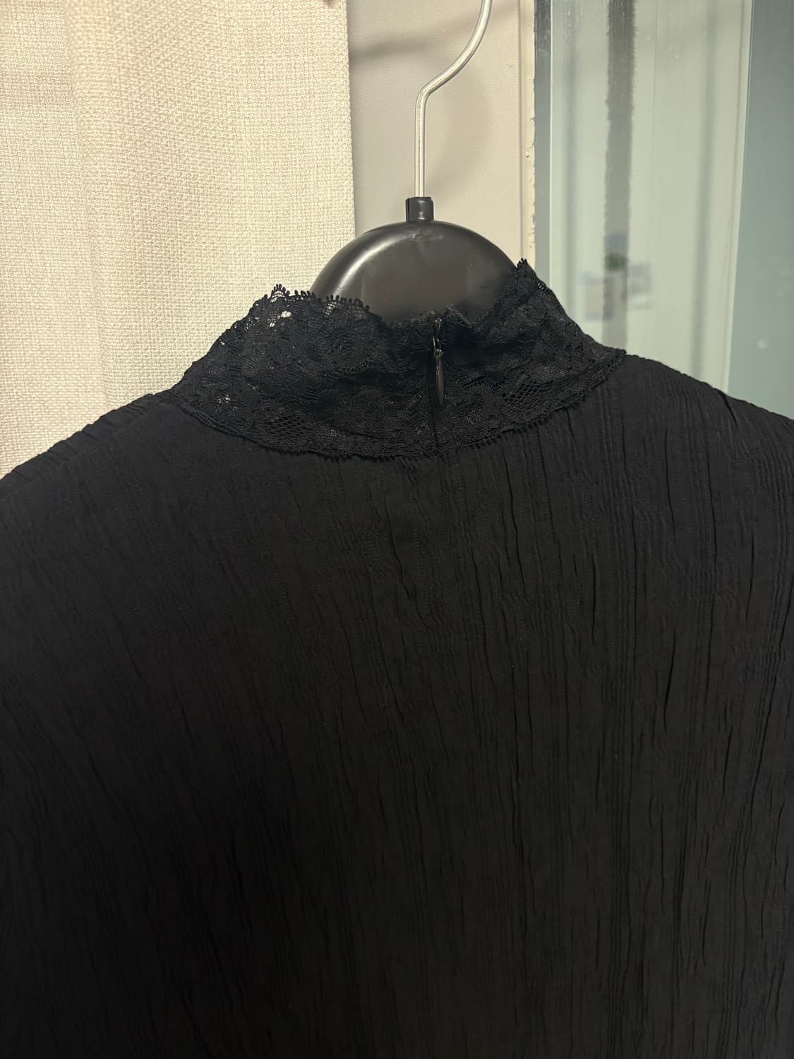 레이스 플리츠 목폴라  상품이미지8