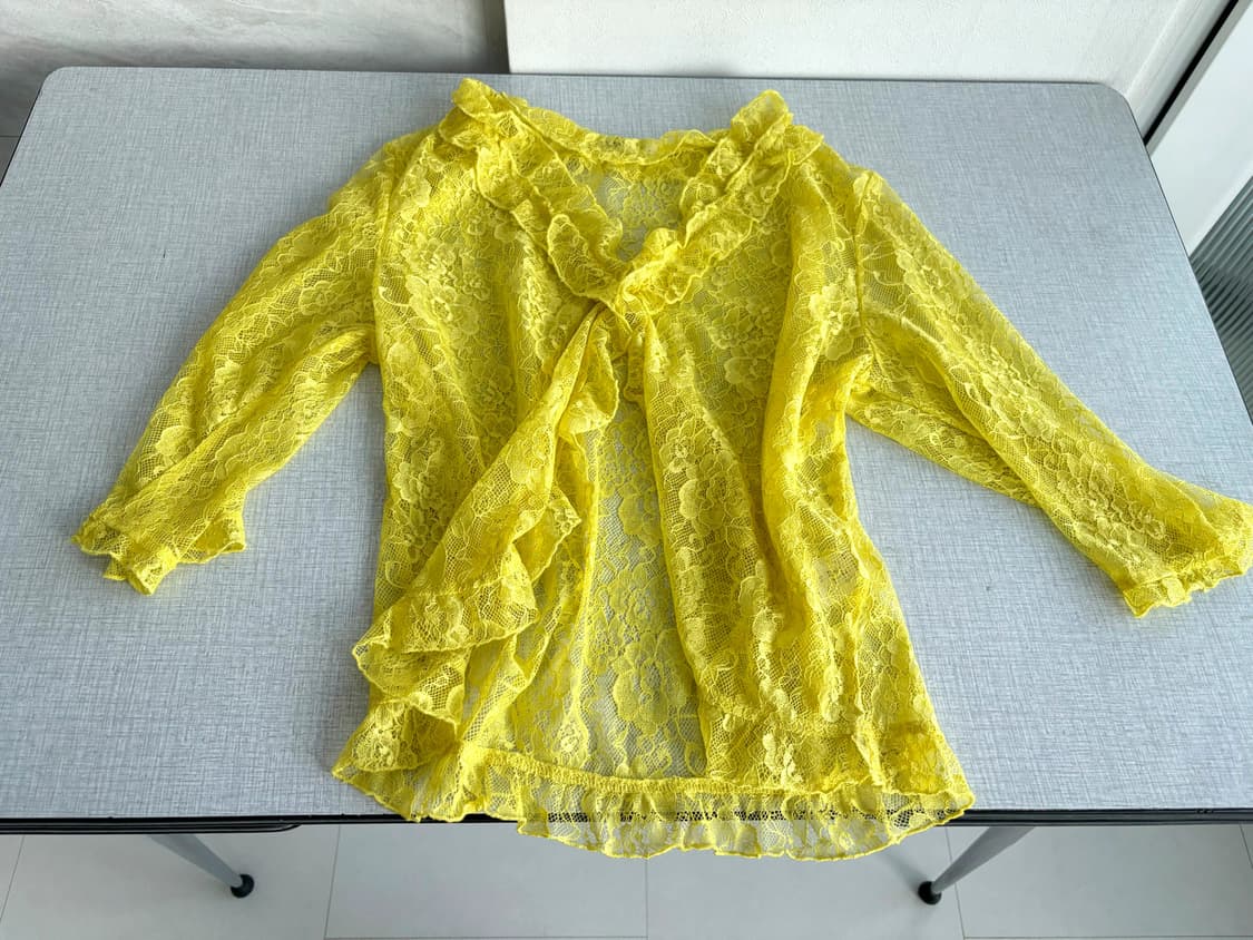 sheer floral lace top 상품이미지4
