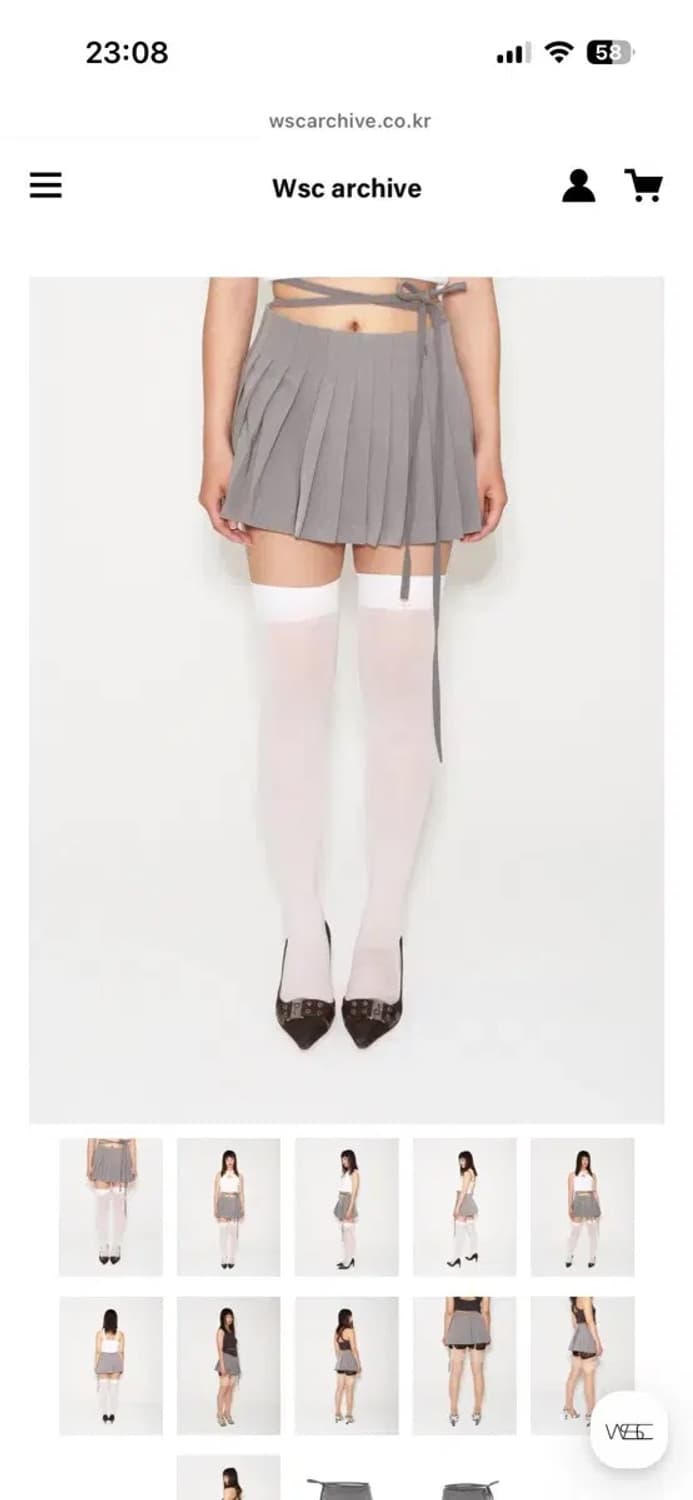 Wsc archive Avant 2-way wrap pleate  상품이미지1