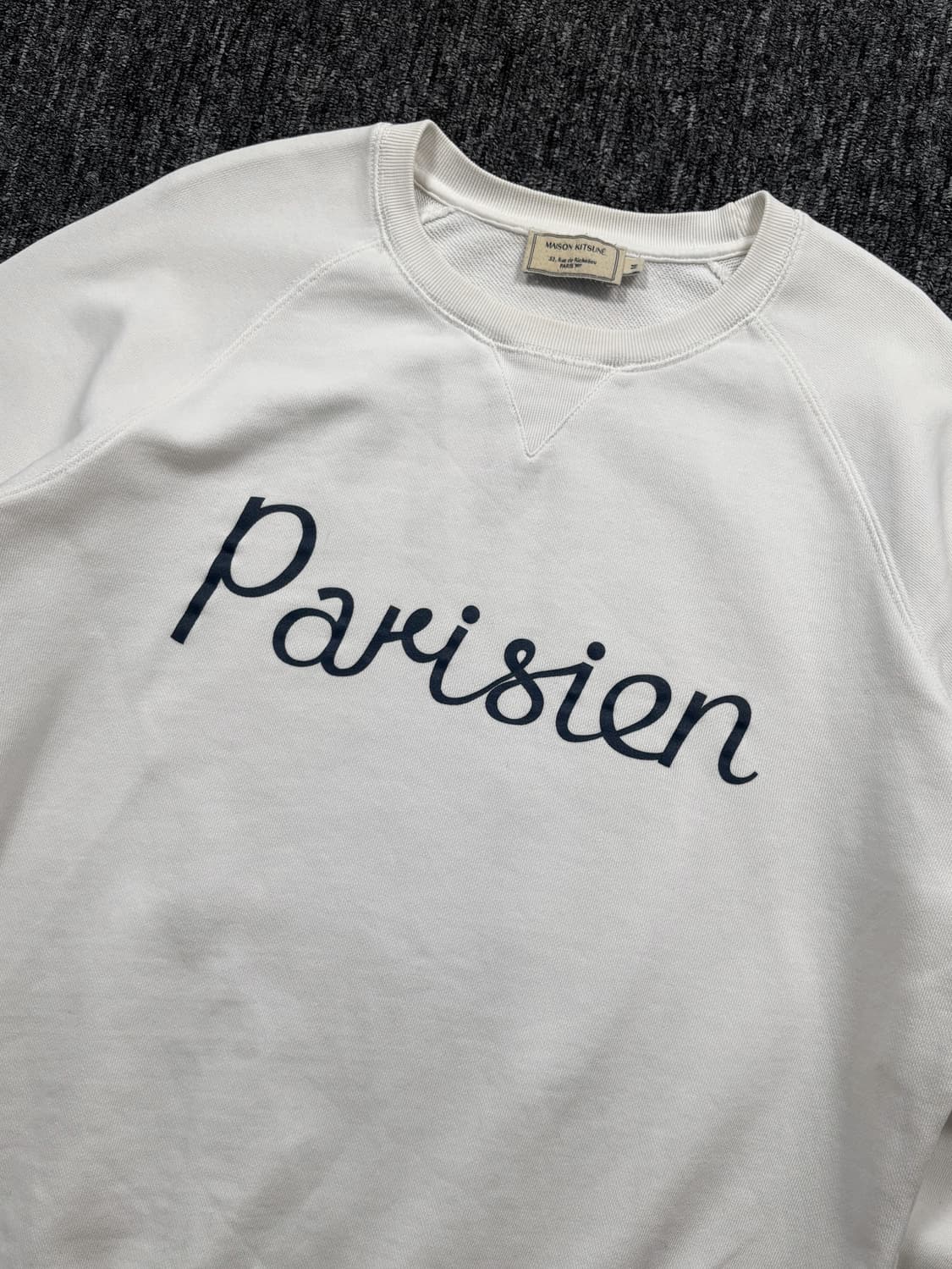 메종키츠네 파리지앵 화이트 맨투맨 상품이미지5