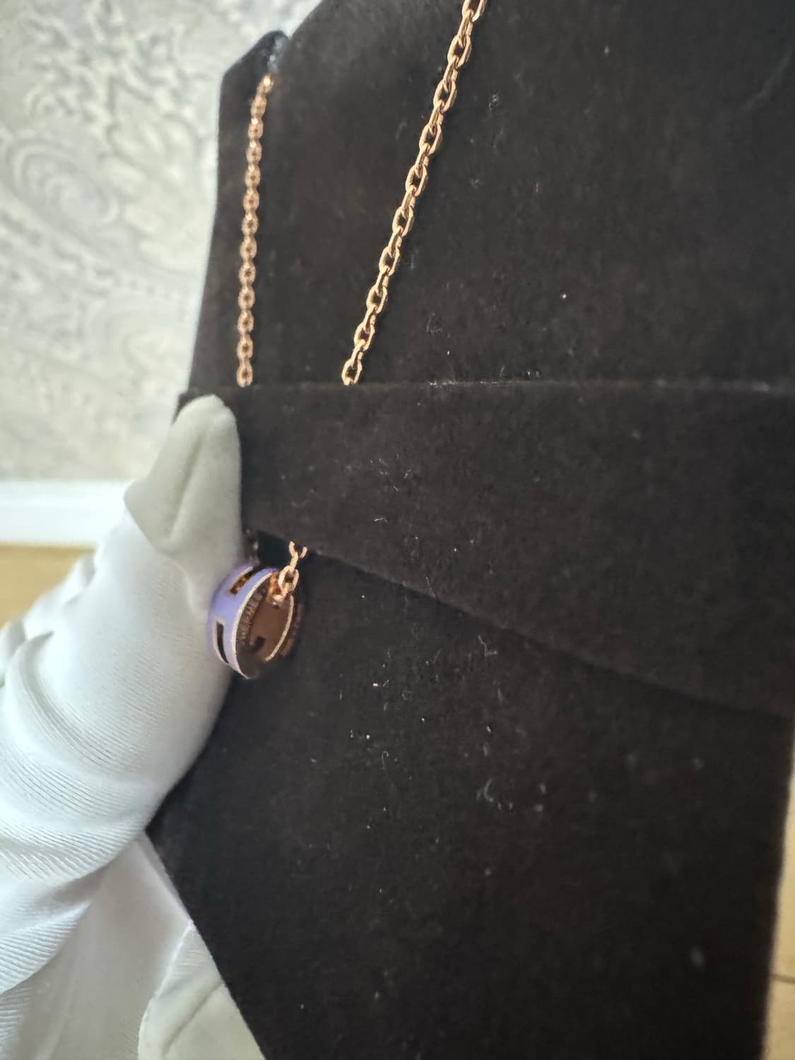 에르메스 미니 팝아슈 목걸이 라벤더 상품이미지5