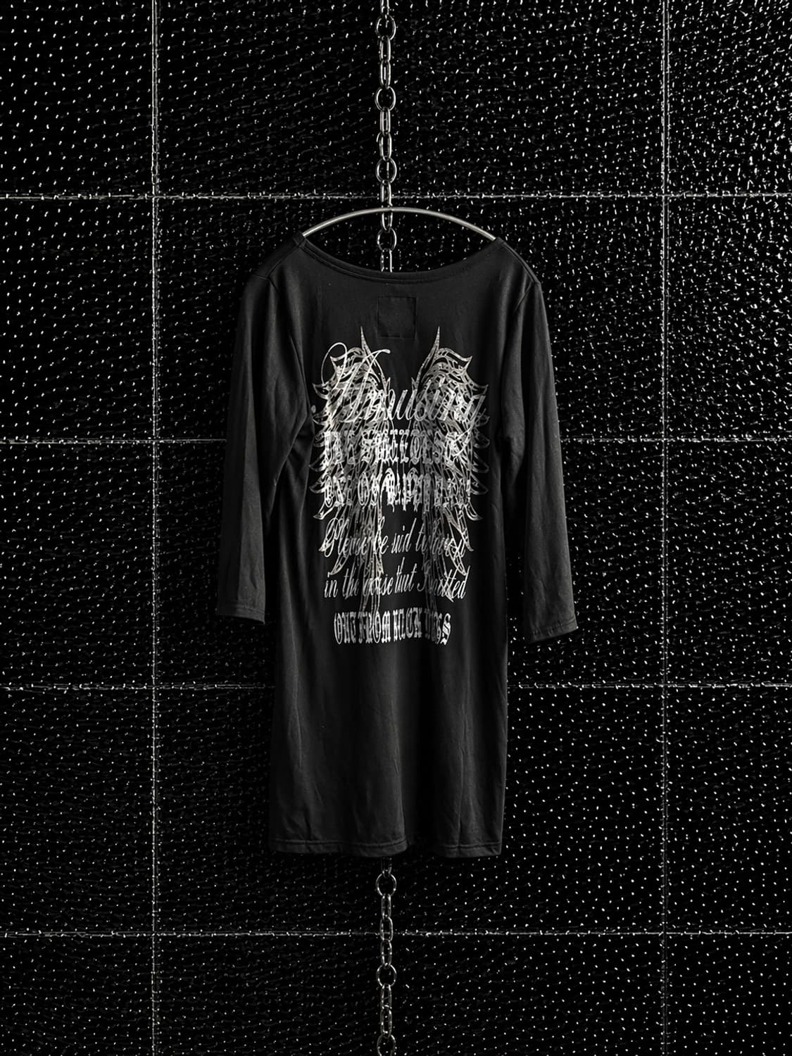 Blue strive 해골 레터링 롱티 상품이미지2