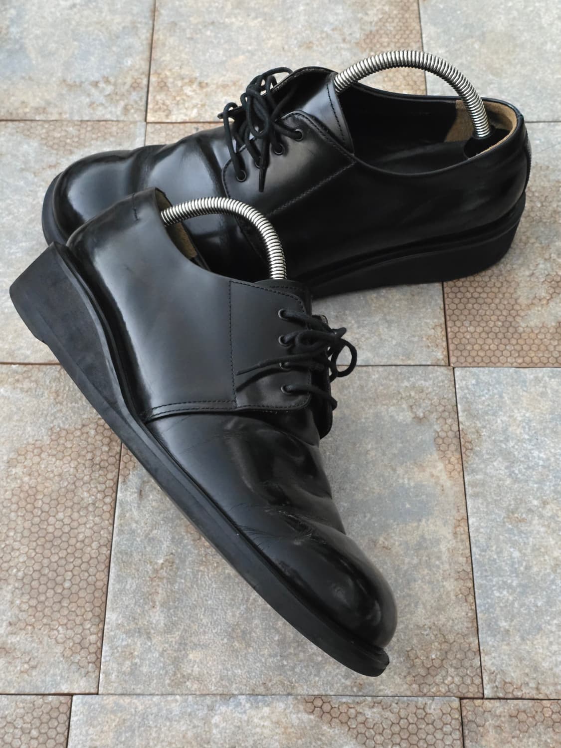 (270)소다 옴므 페이턴트 더비 슈즈 상품이미지6