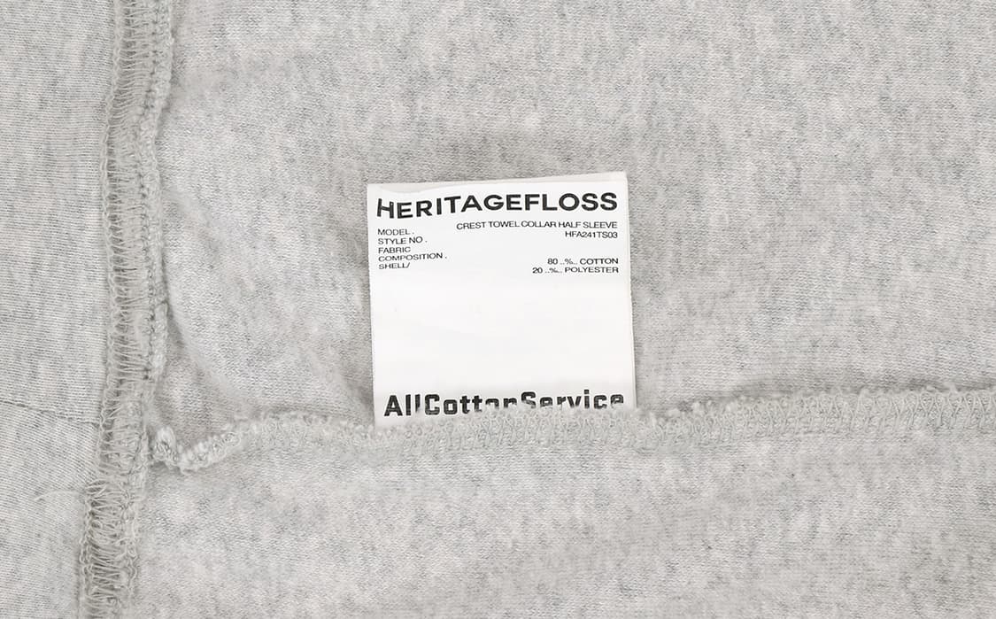 헤리티지플로스 CREST TOWEL COLLAR HALF SLEEVE 상품이미지6