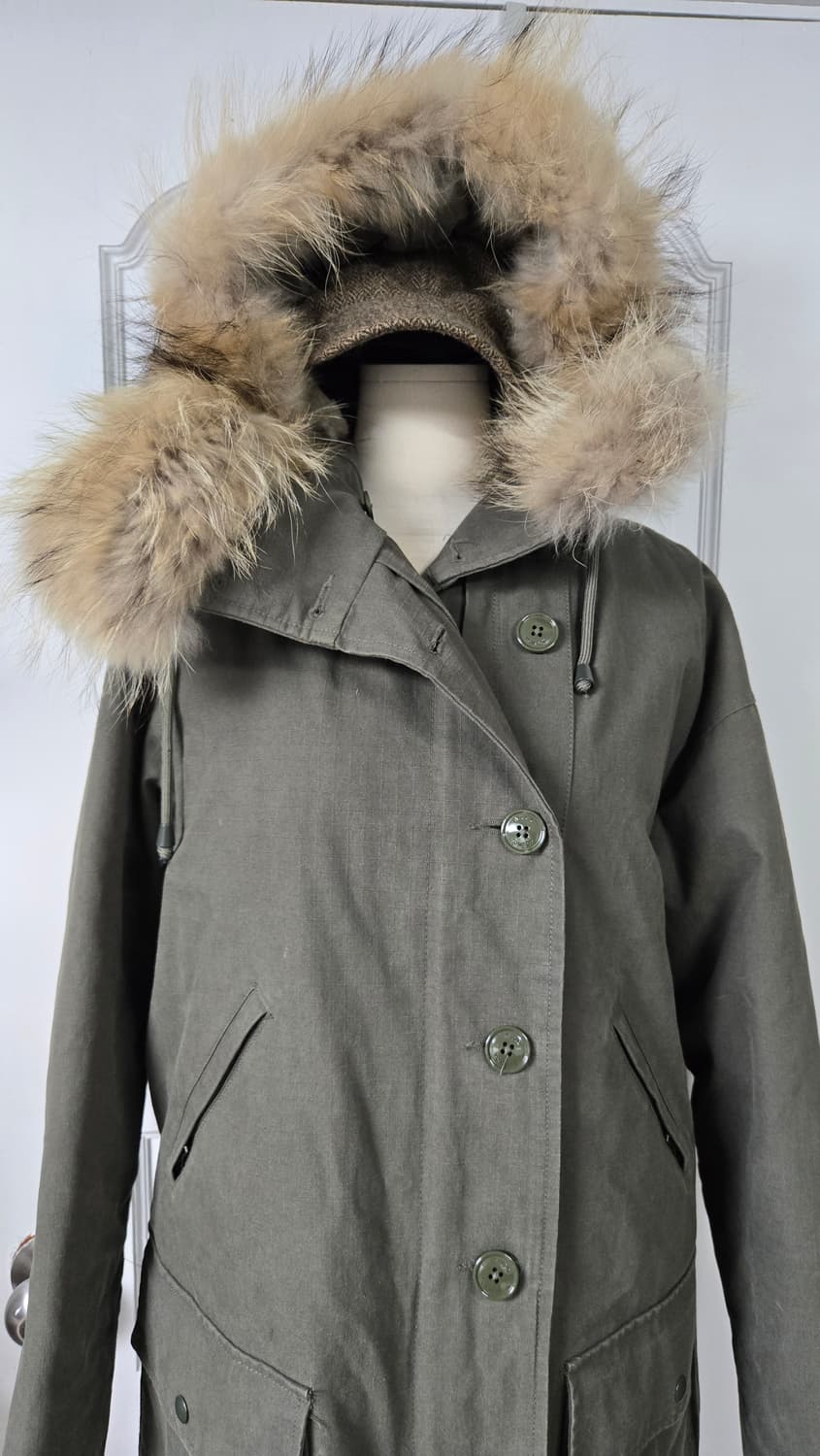 스튜디오 톰보이 라쿤퍼후드 롱야상 상품이미지3