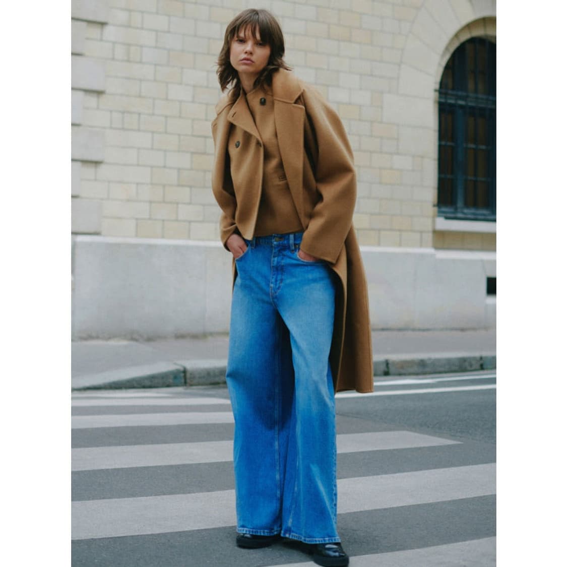 유니클로 X 꼼뜨와데꼬또니에 울코트 L 사이즈 상품이미지1