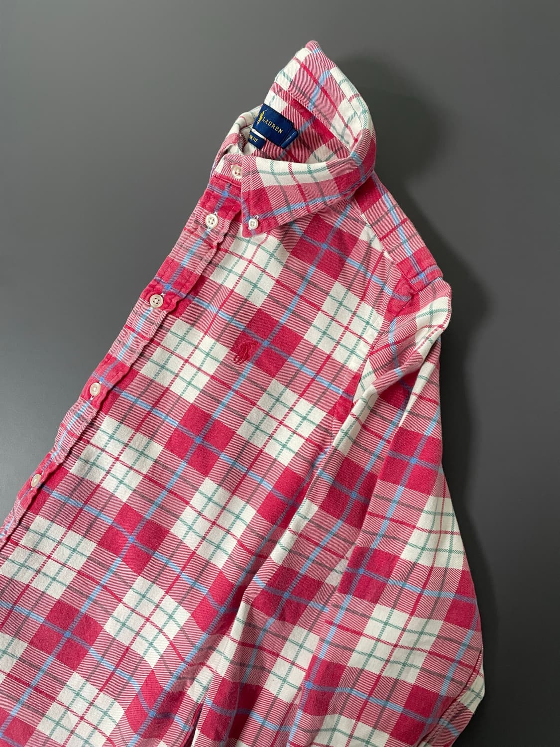 [S] 폴로 랄프로렌 여성 자수로고 플란넬 코튼 셔츠 상품이미지2