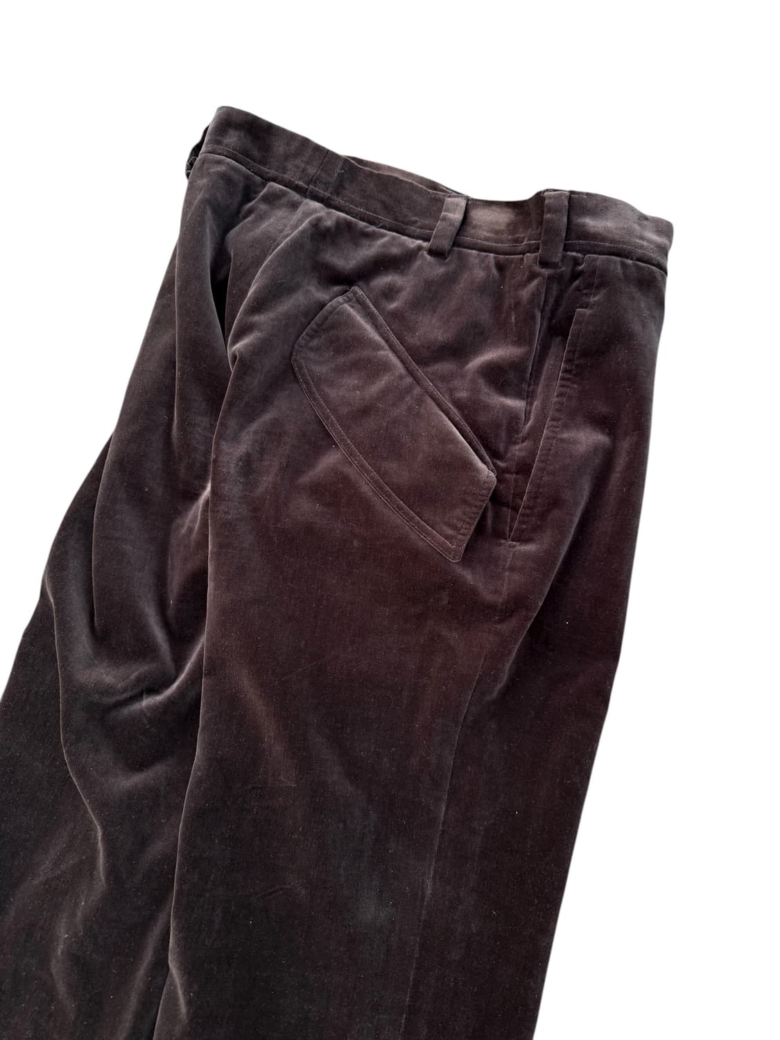 Jilsander 질샌더 브라운 벨벳 팬츠 상품이미지4