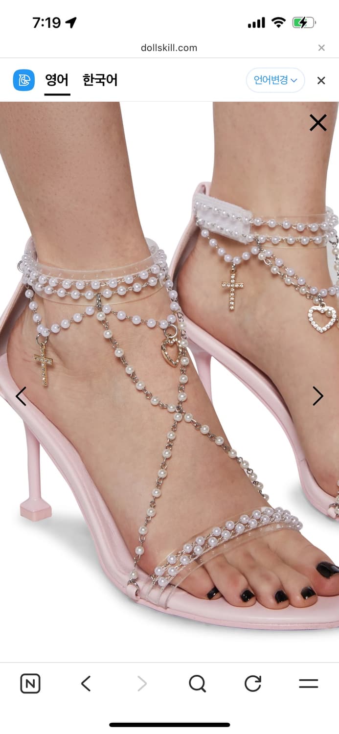 Dollskill 슈가 트릴즈 앵클 로자리 힐  상품이미지1