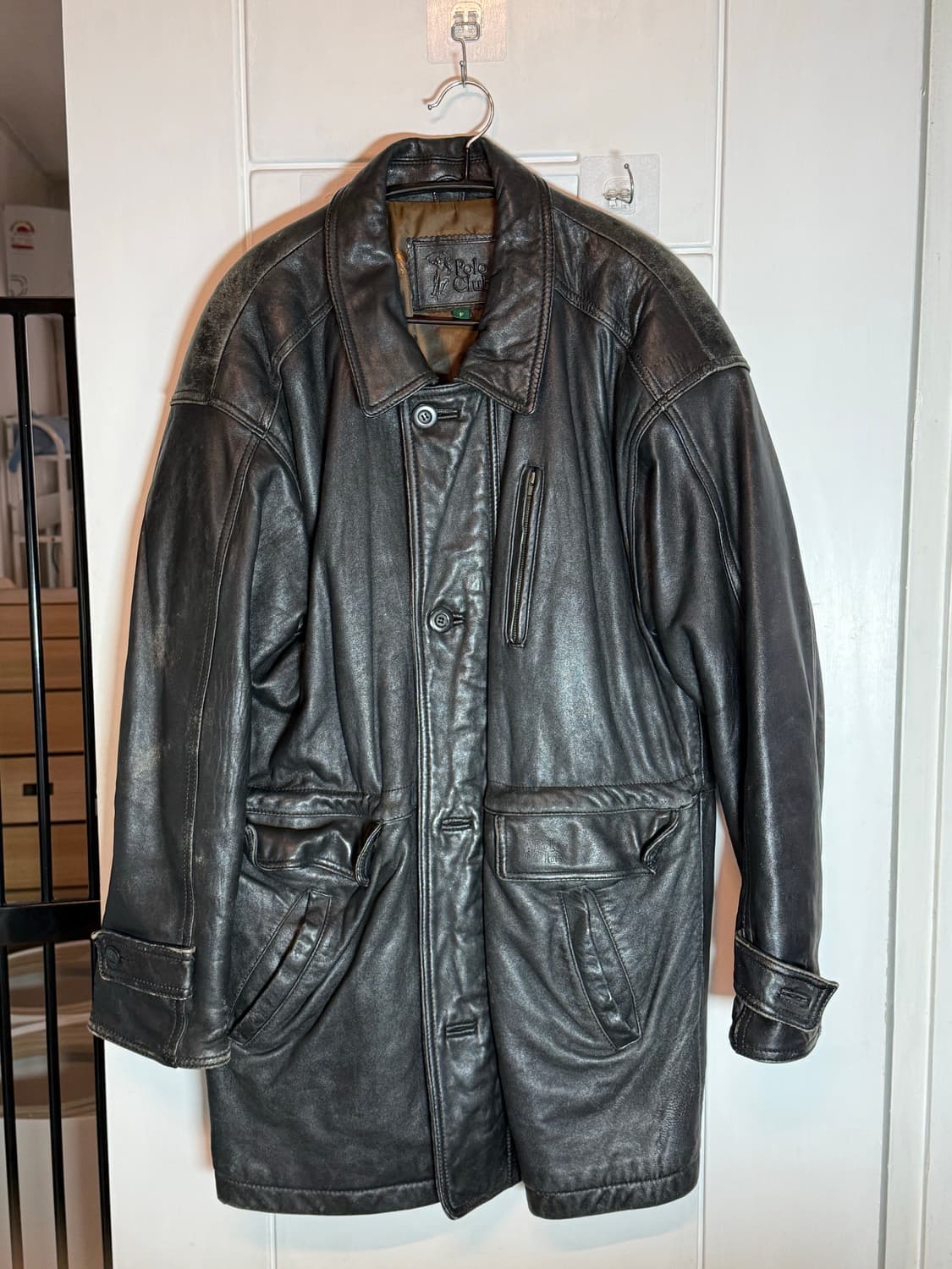 일본 폴로클럽 레더 자켓 상품이미지1