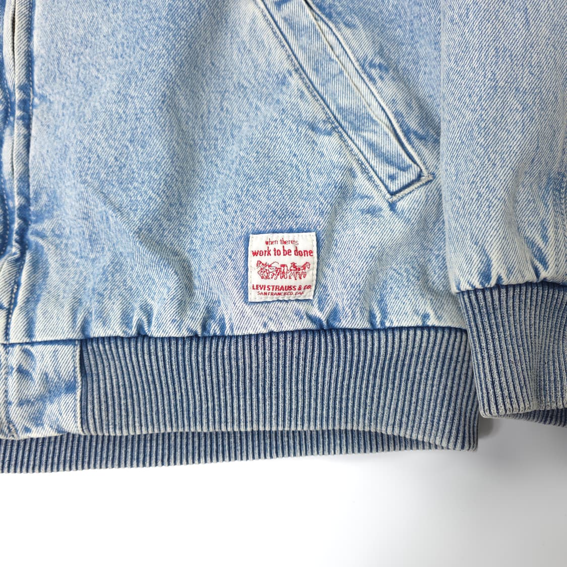 리바이스 에비에이터 데님자켓 연청 (M) 상품이미지3