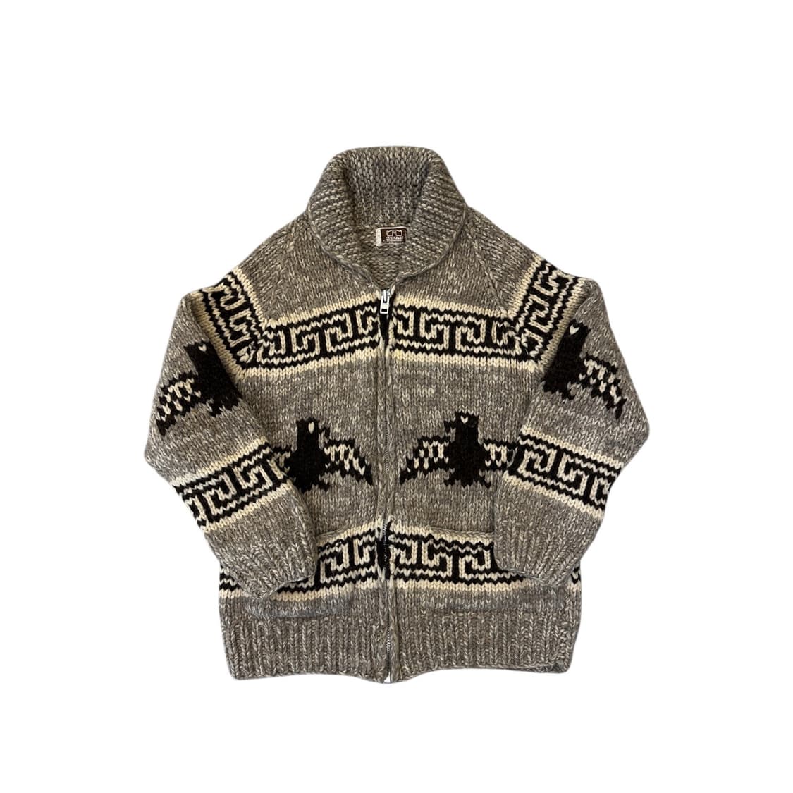 빈티지 코위찬 집업 스웨터 상품이미지1