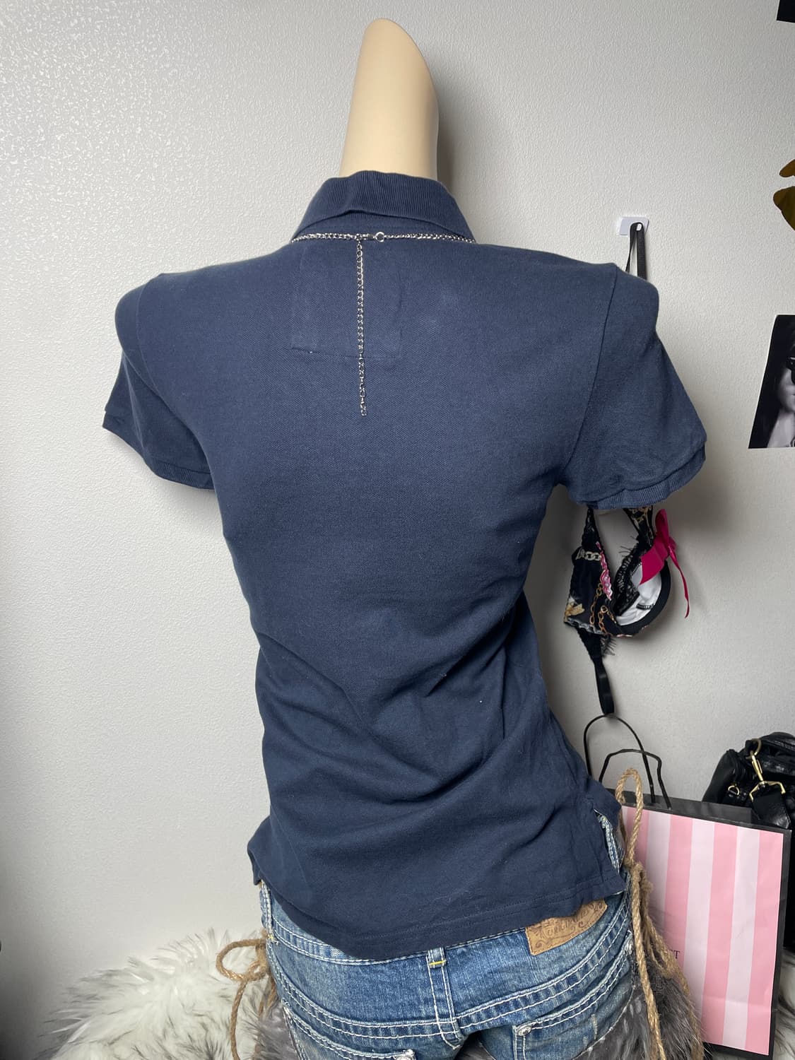 빈티지 아베크롬비 자수 카라 반팔티 상품이미지3