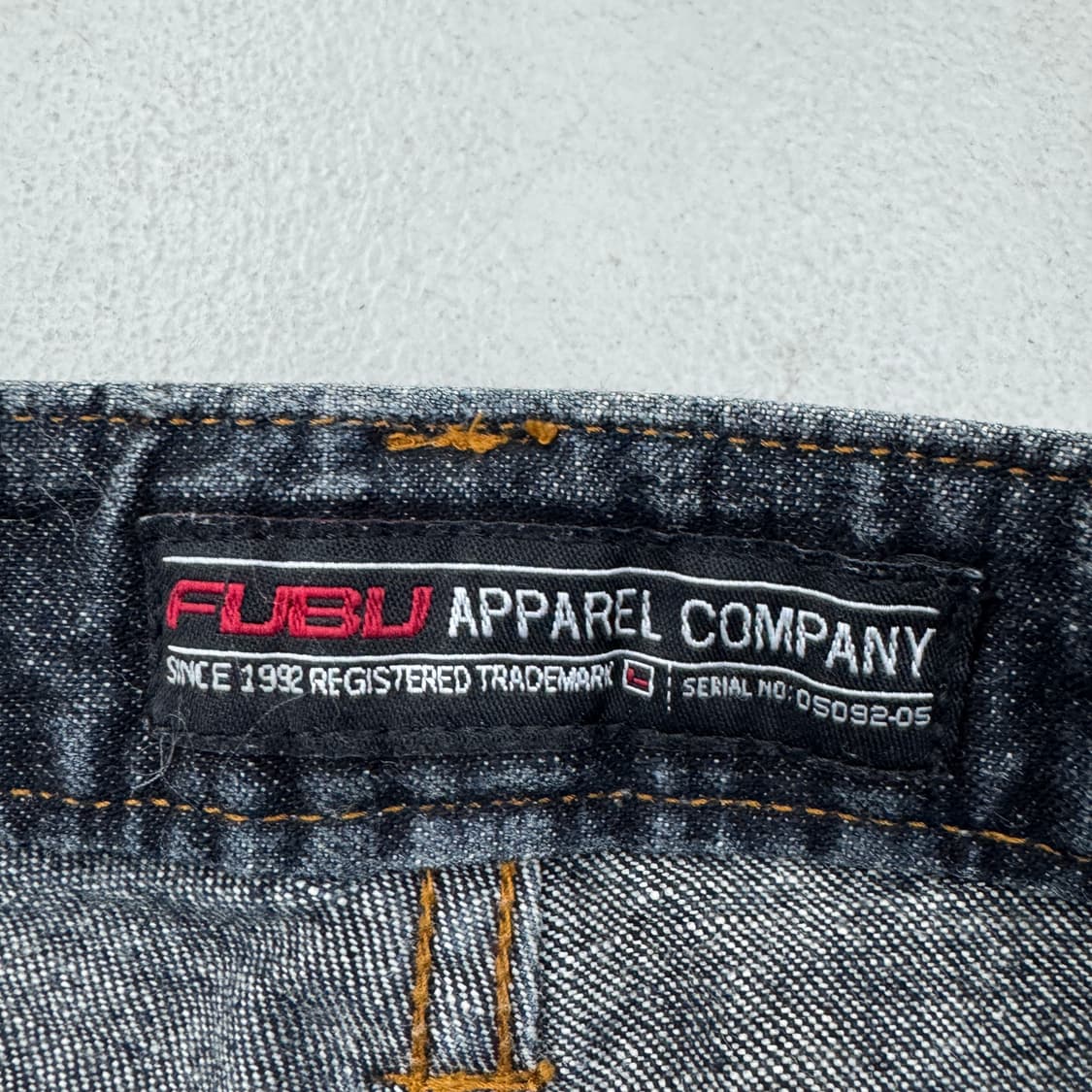FUBU 후부 워싱 올드스쿨 힙합 와이드 데님팬츠 상품이미지7