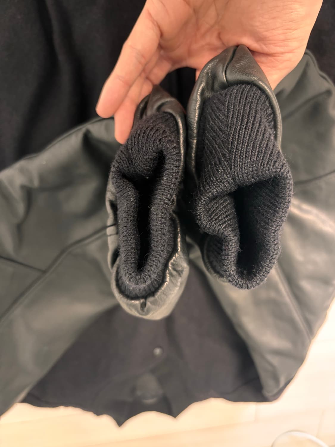 (XLsize) 골든베어 블랙 바시티 자켓 상품이미지5