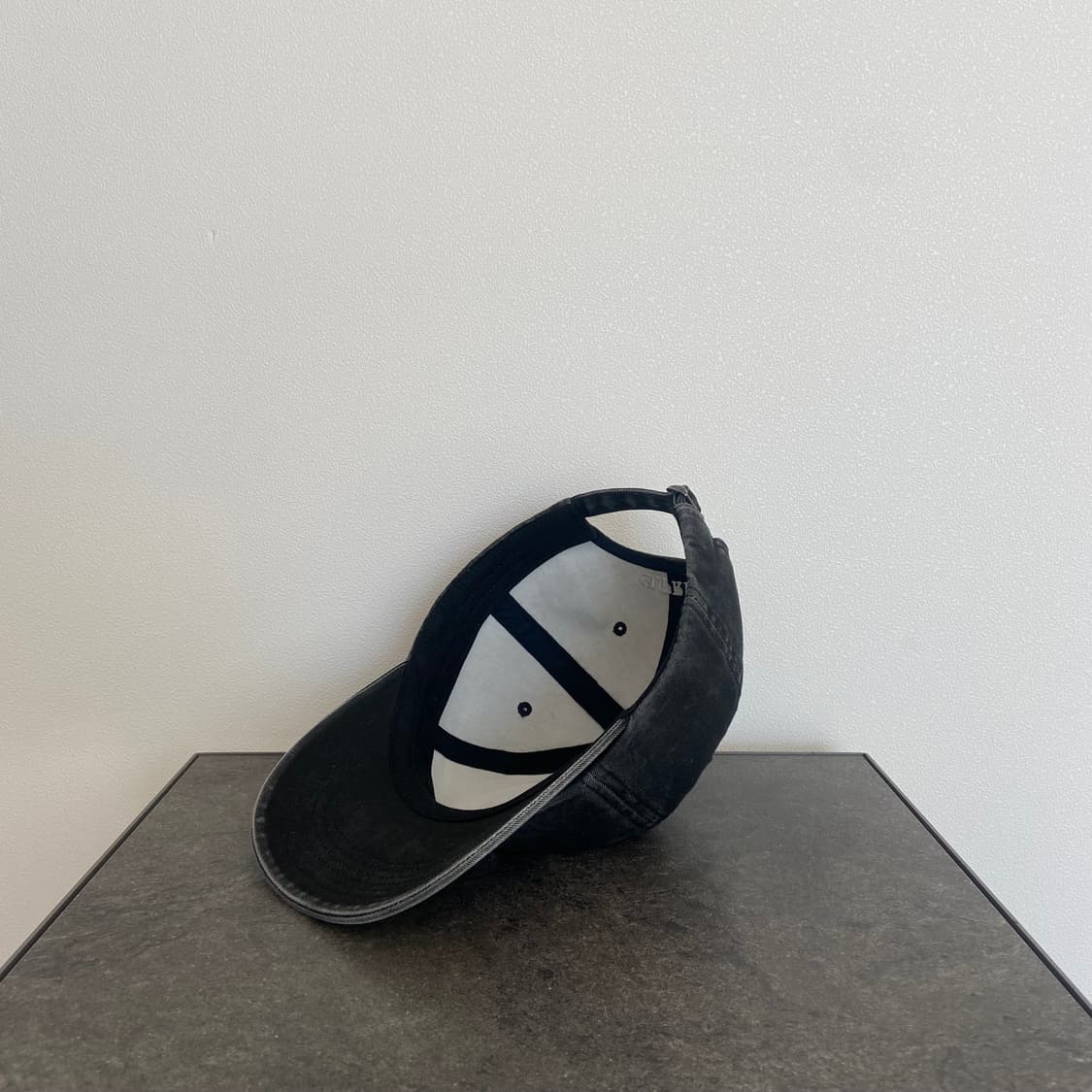슈프림 피그먼트 워시드 블랙 에스로고 S로고 볼캡 모자 6패널 캡 상품이미지6