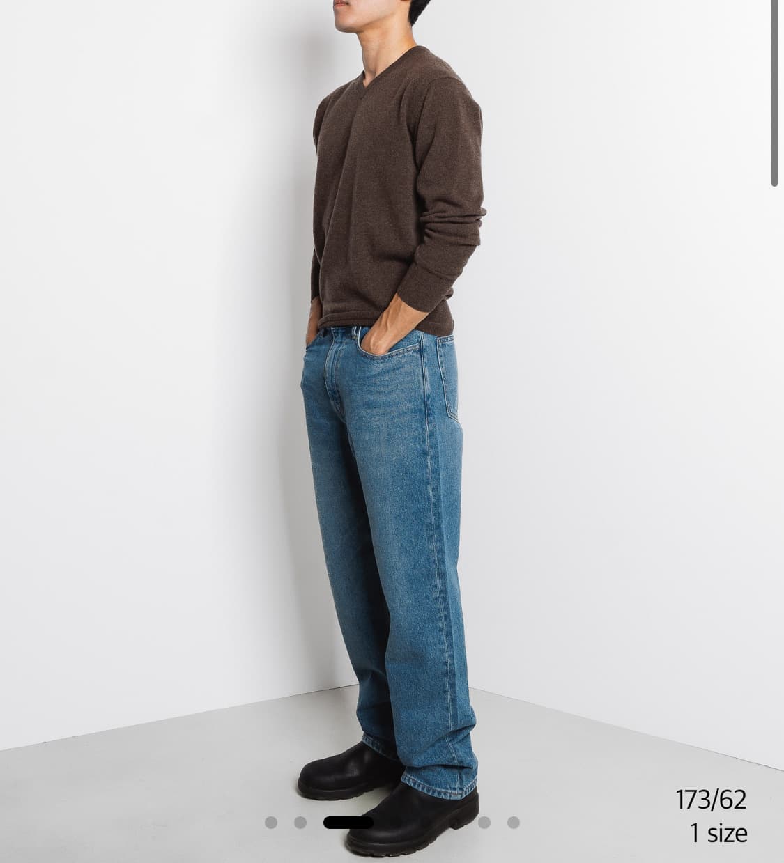 [3] 스테디에브리웨어 / 스탠다드 울 브이넥 니트 / 브라운 상품이미지3