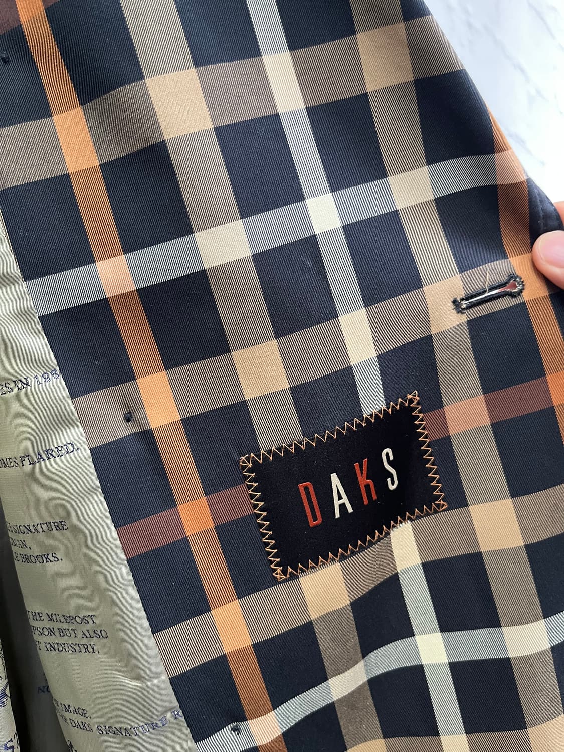 Daks London 체크 코트 상품이미지6