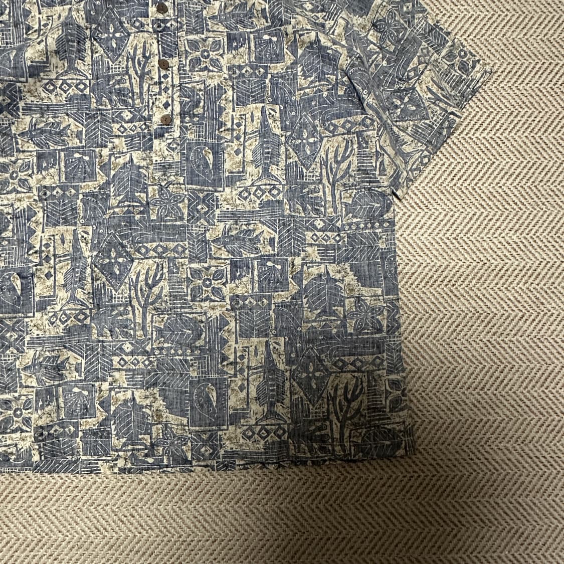 VINTAGE usa made hawaiian shirt half 상품이미지4
