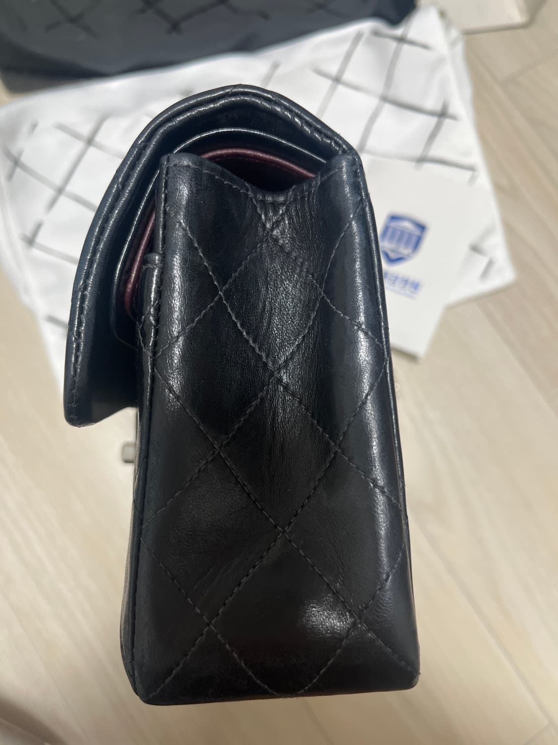 샤넬 클레식 스몰 램스킨 은장 상품이미지5