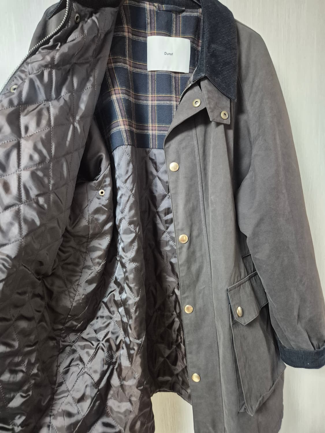 (25년) 던스트 왁스 코튼 헌팅자켓블랙 라지 상품이미지2