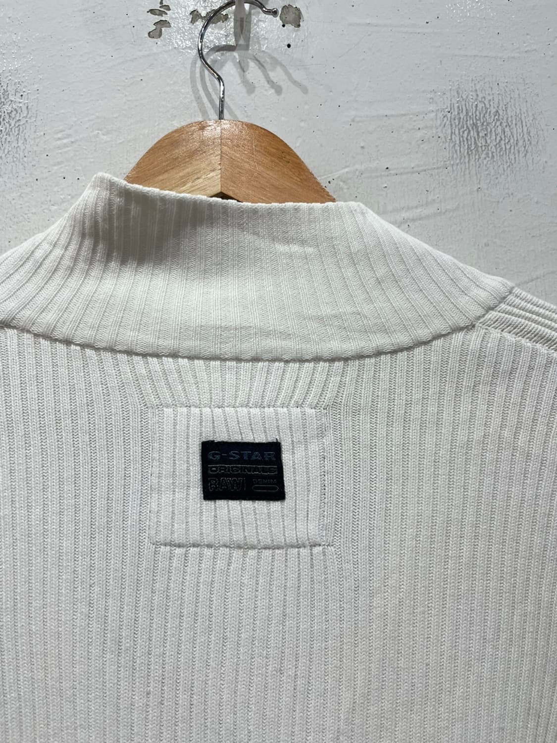 지스타로우 코튼 골지 립 니트집업 S 상품이미지6