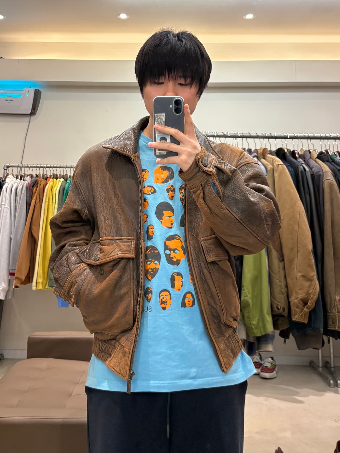 할리 데이비슨 양가죽 봄버 자켓 상품이미지8