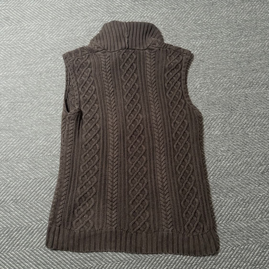 랄프로렌 브라운 니트 조끼 (XL) 상품이미지4