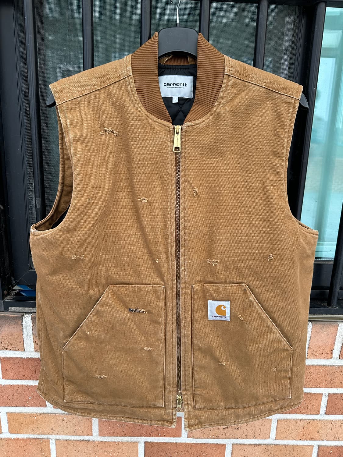 (L) 칼하트WIP 덕 캔버스 워크 베스트 상품이미지2