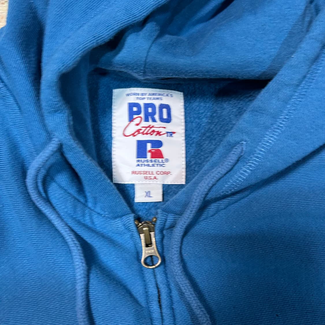 [XL] 00s 러셀 재팬 스펠아웃 후드집업 상품이미지5