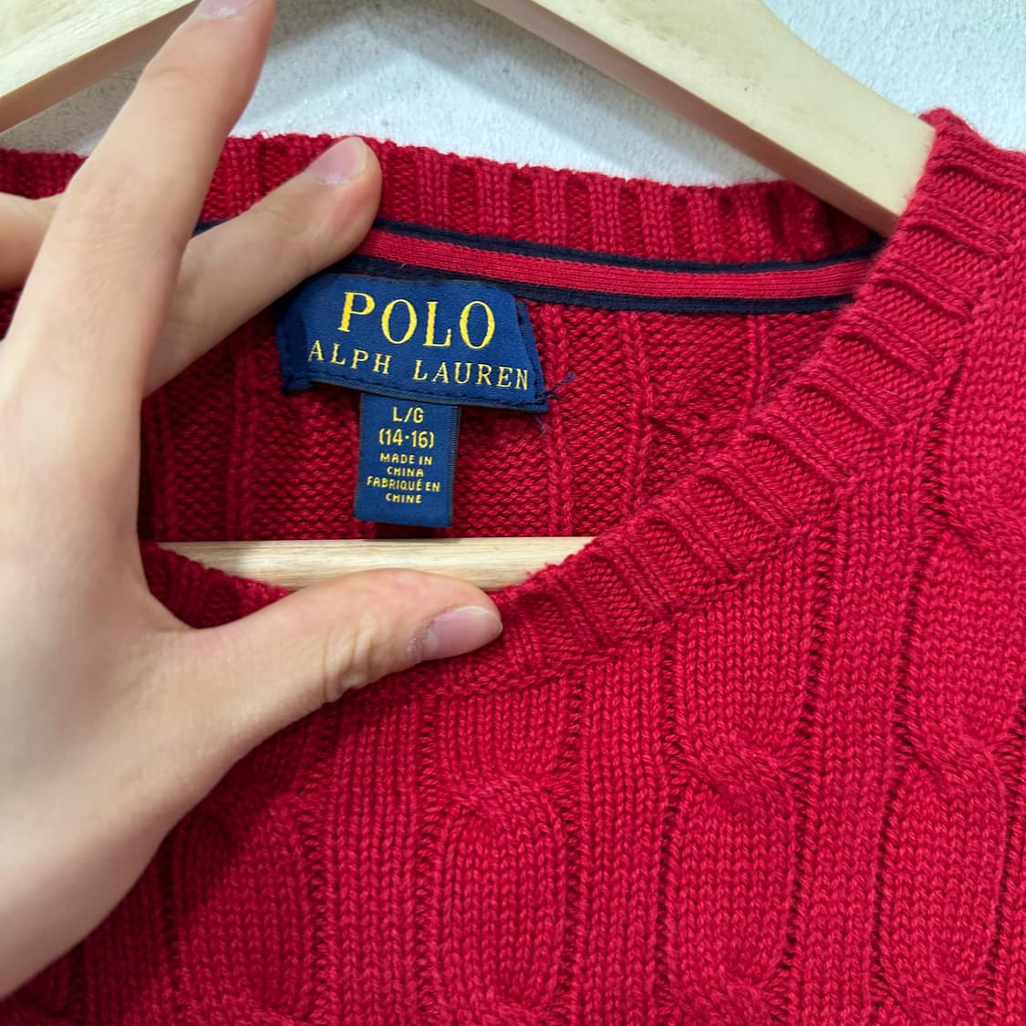 폴로 꽈배기 니트 상품이미지3