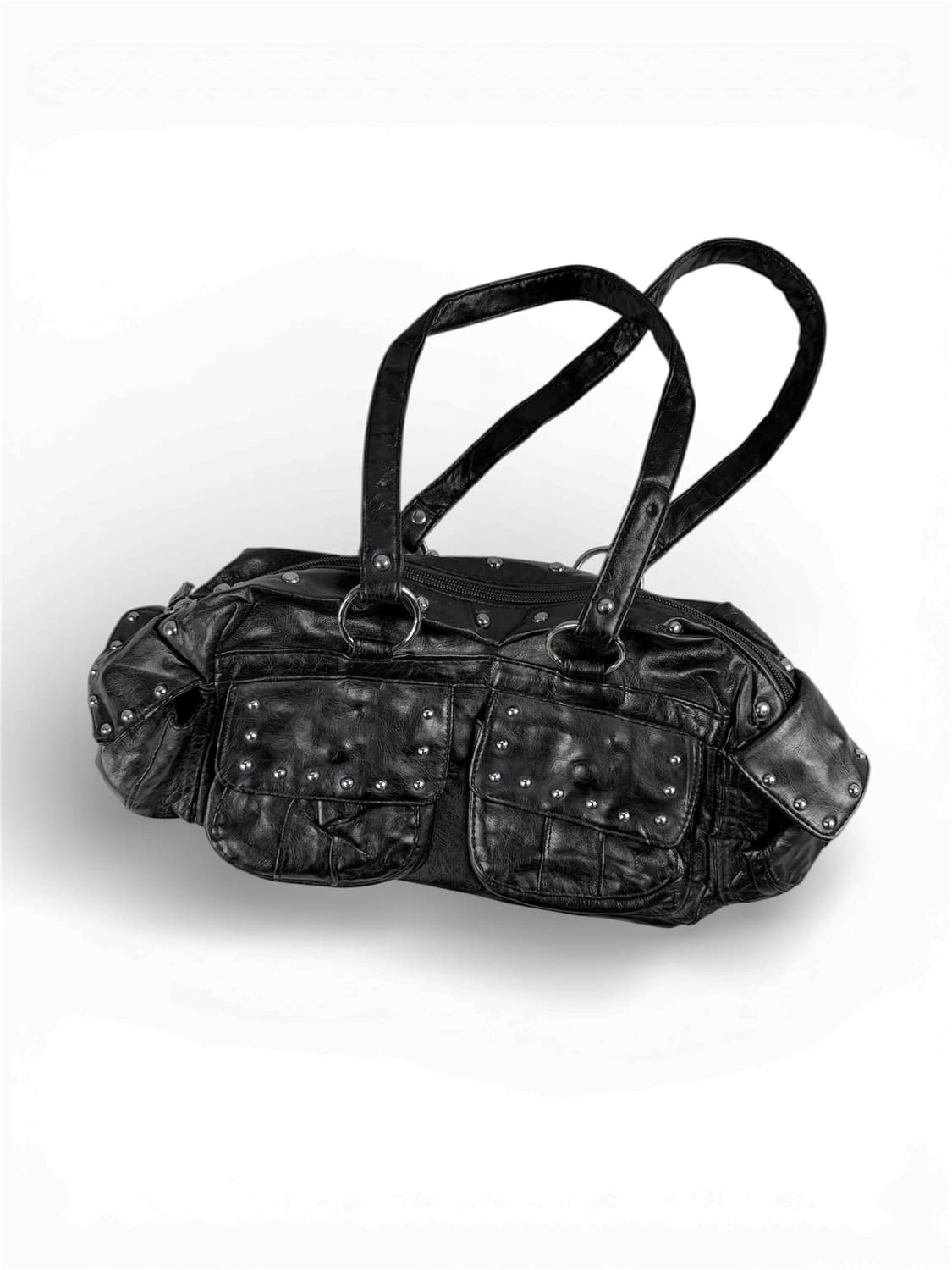 JPN 스터드 레더 토트백 상품이미지1