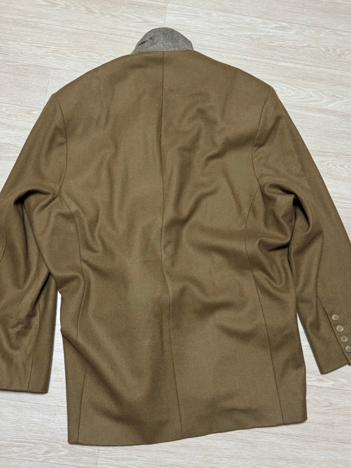 헤드메이너 21aw 카멜 드롭드 더블 블레스티드 자켓 상품이미지6