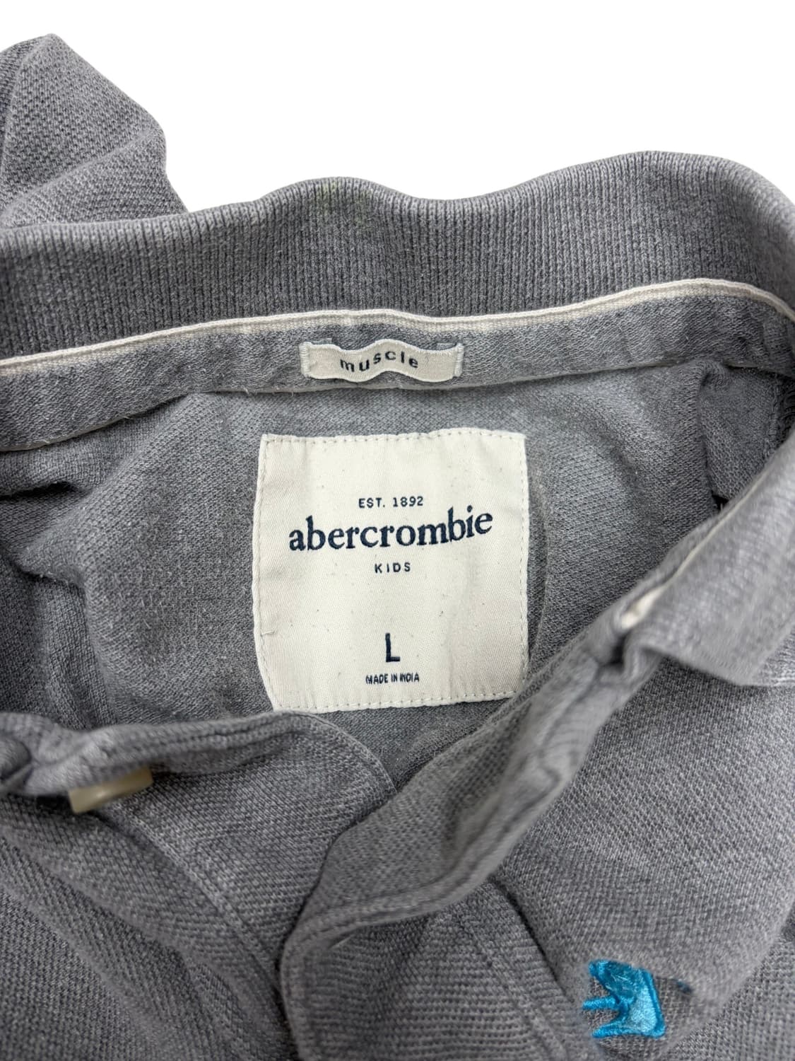 Abercrombie & Fitch 로고 카라 반팔 티셔츠 상품이미지3