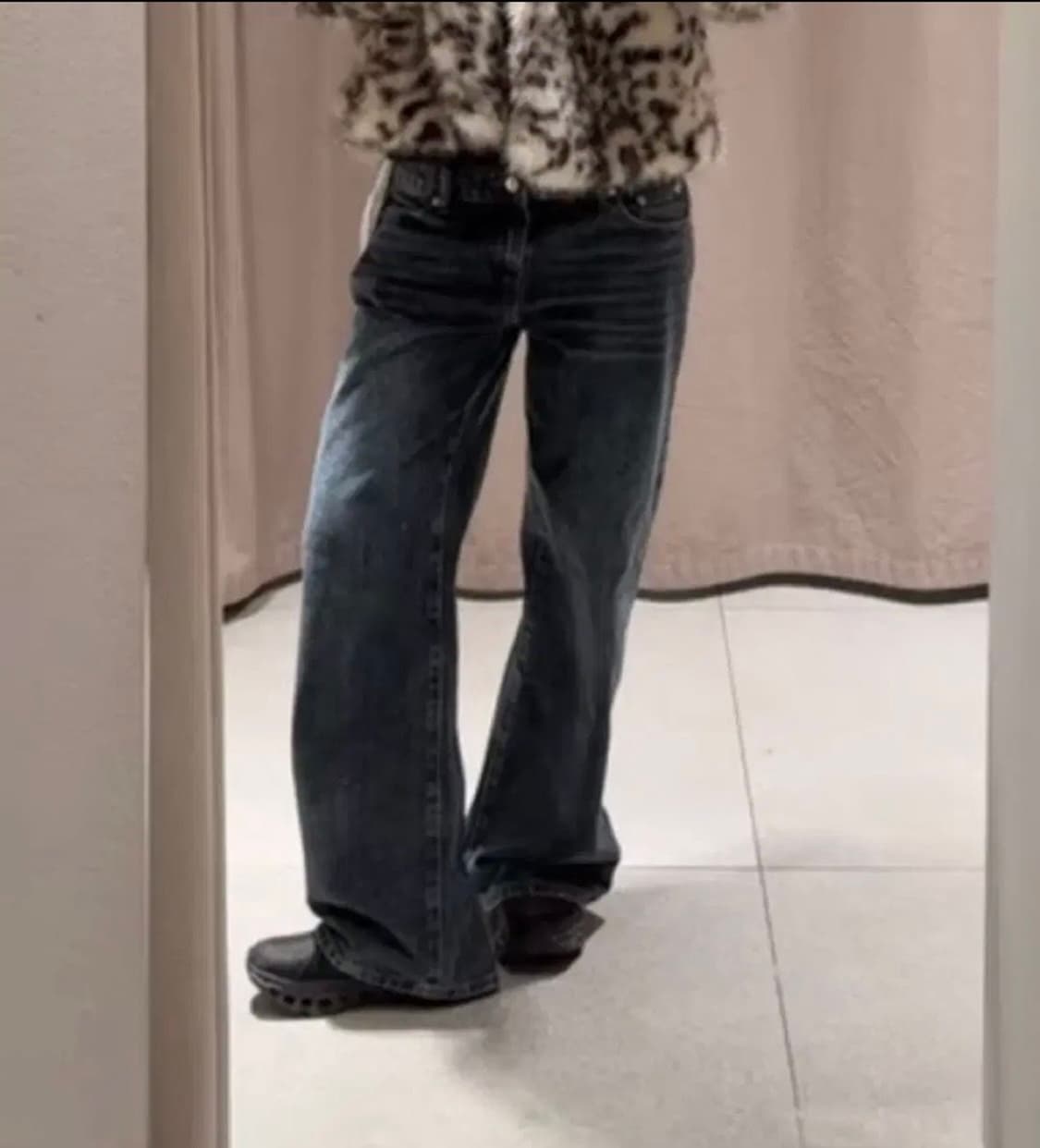 Edikted 로우라이즈 데님 팬츠 다크 블루(s) 상품이미지3