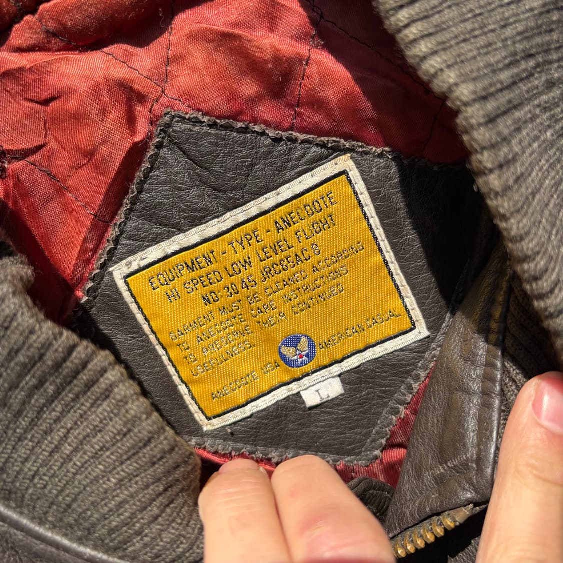 ANECDOTE G-2 레더 자켓 상품이미지3