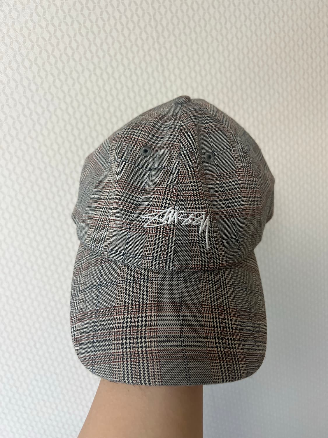 스투시 글렌체크 볼캡 상품이미지1