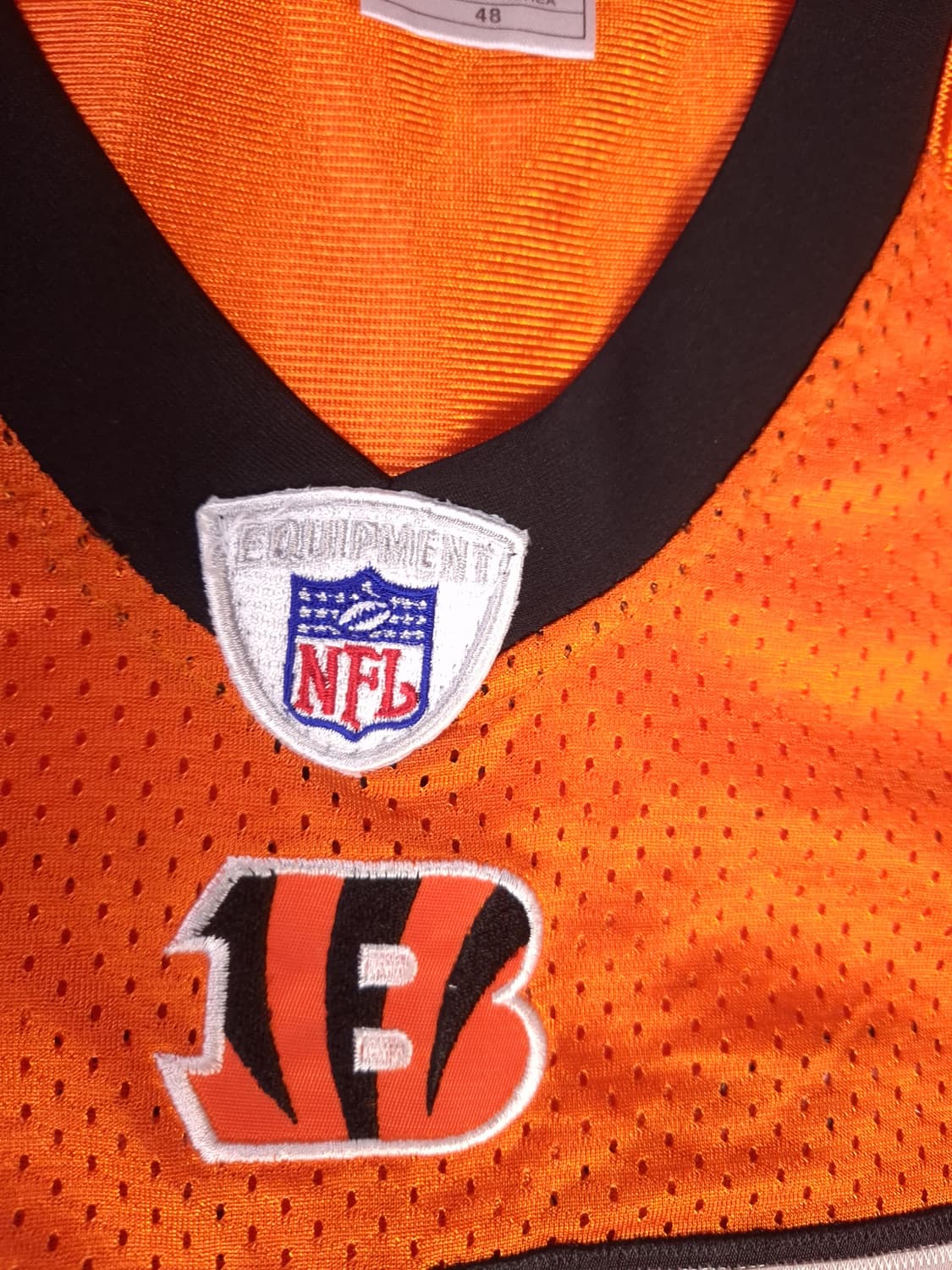 새제품급 오리지날 90's 리복xNFL 신시내티뱅골 유니폼 상품이미지5