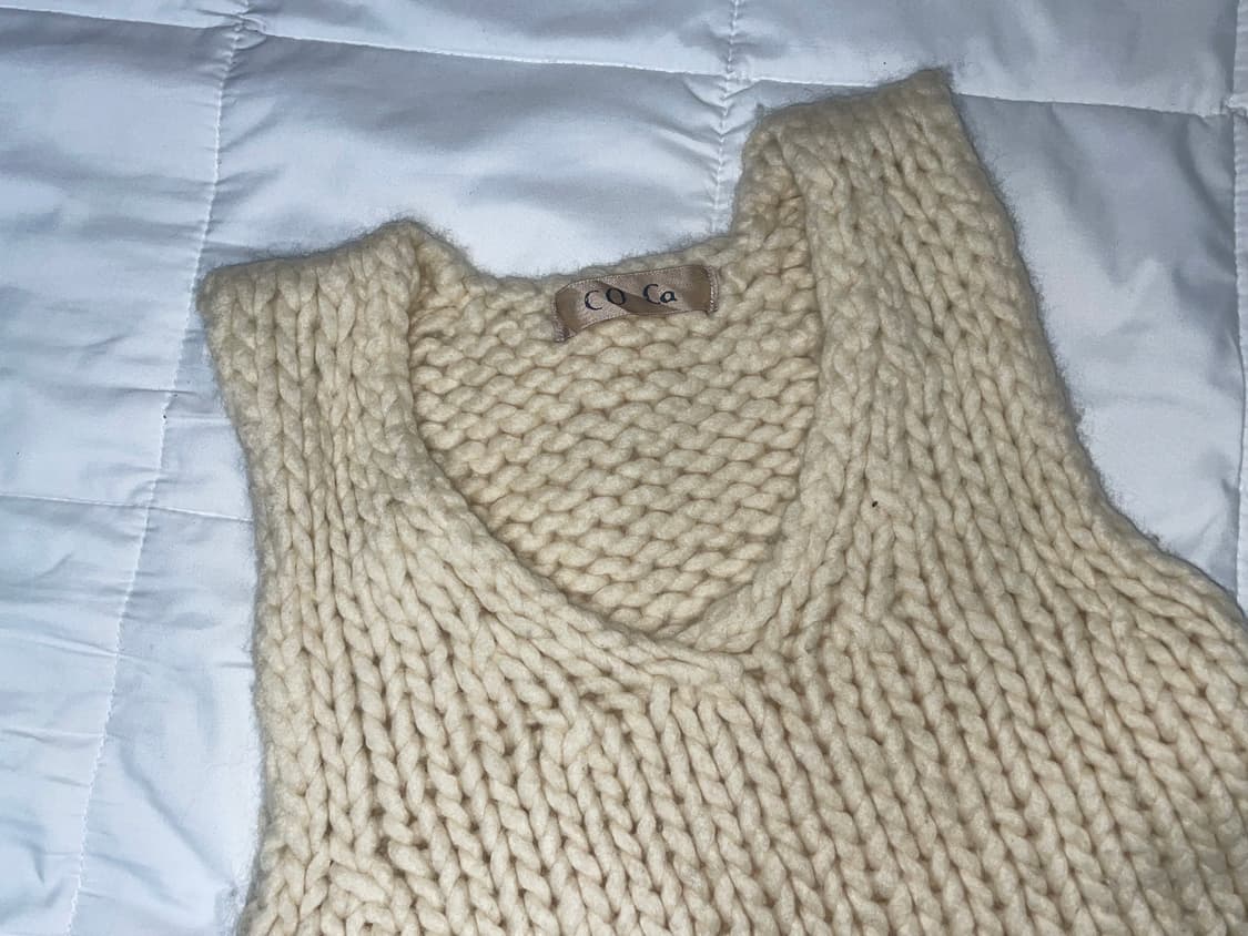 vintage knit vest 상품이미지2
