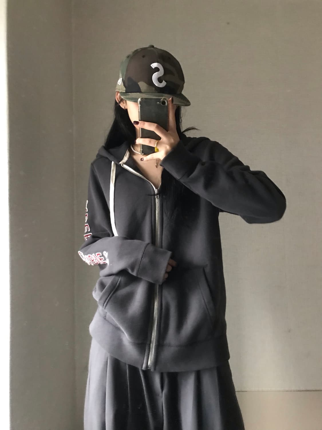 아베크롬비 차콜 후드집업 상품이미지1