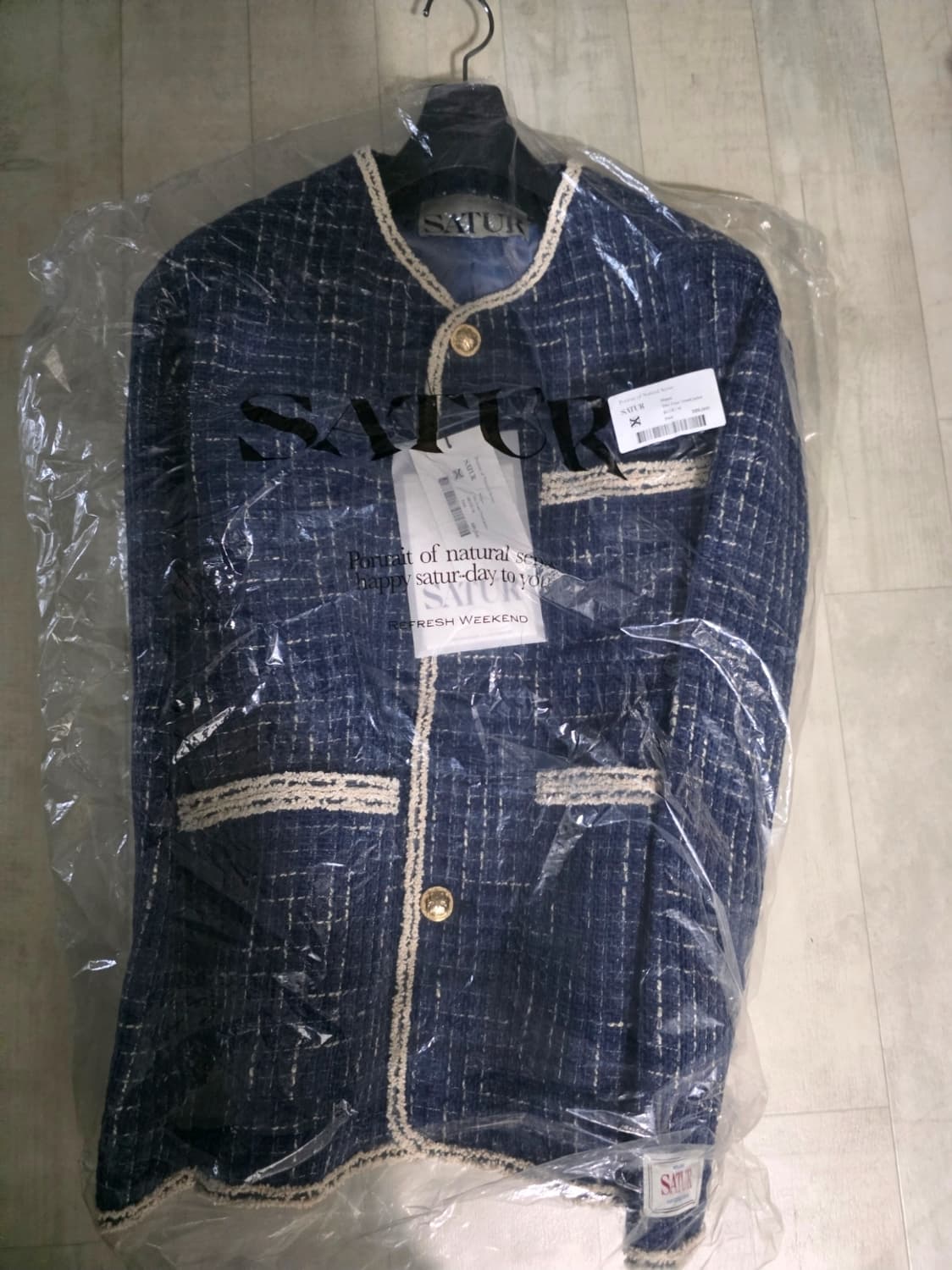 세터 몰턴 트위드 자켓 xl 상품이미지2