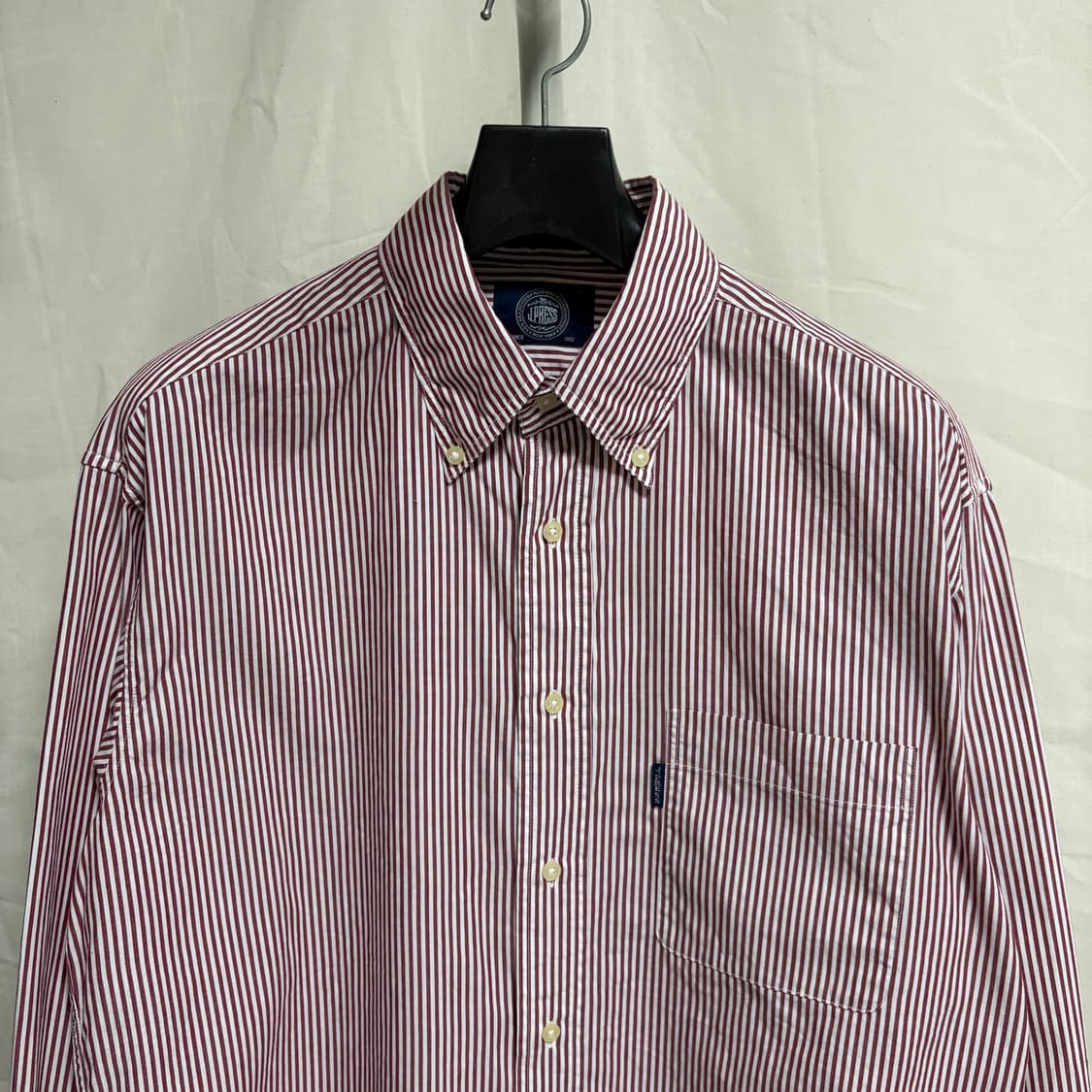 제이프레스 클래식 스트라이프 셔츠 / 레드, L 상품이미지2