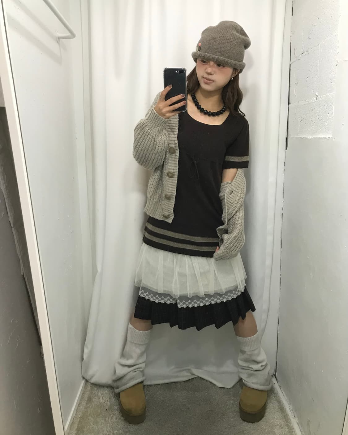 🐿️포근 카키브라운 코디 세트 🐿️ 상품이미지4