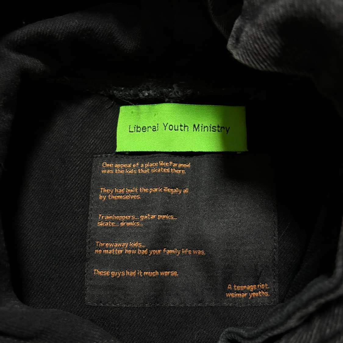 리버럴 유스 미니스트리 데님 후드 상품이미지5