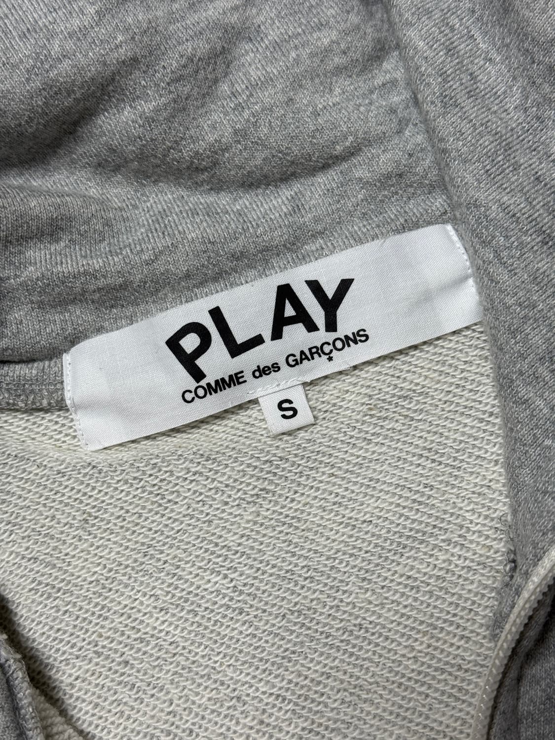 꼼데가르송 나우아임영 져지 5하트집업 S 상품이미지5