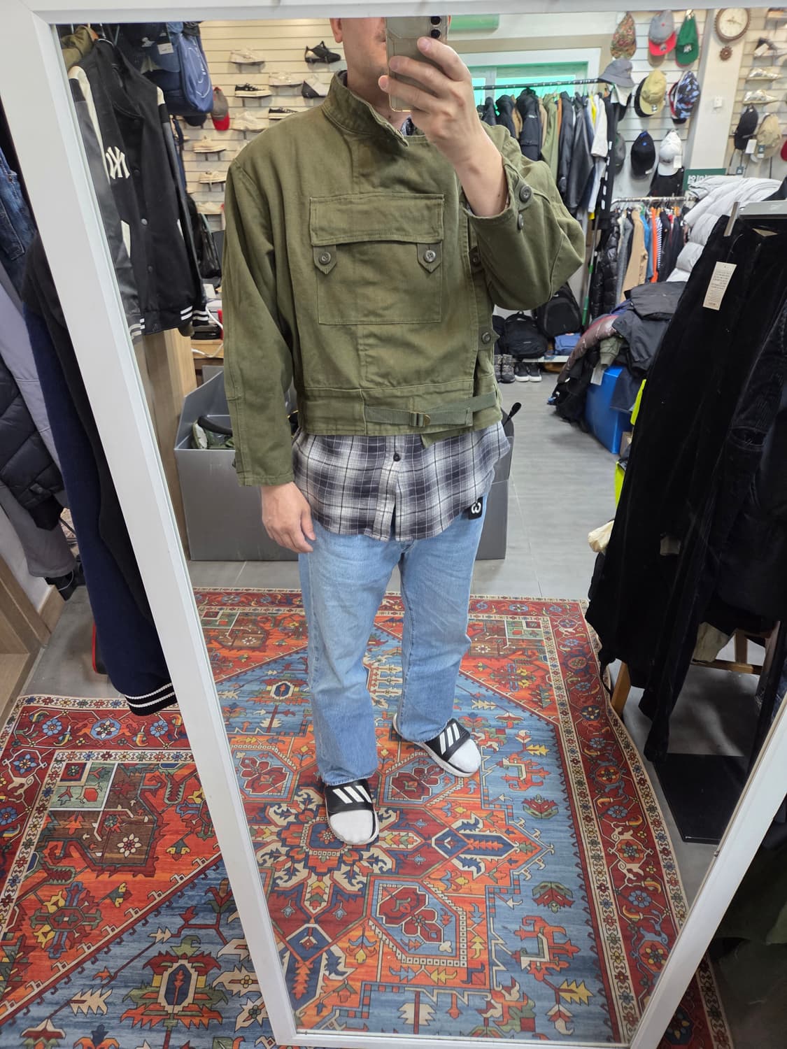 스웨덴군 복각 모터사이클 코튼 자켓 m L 상품이미지7