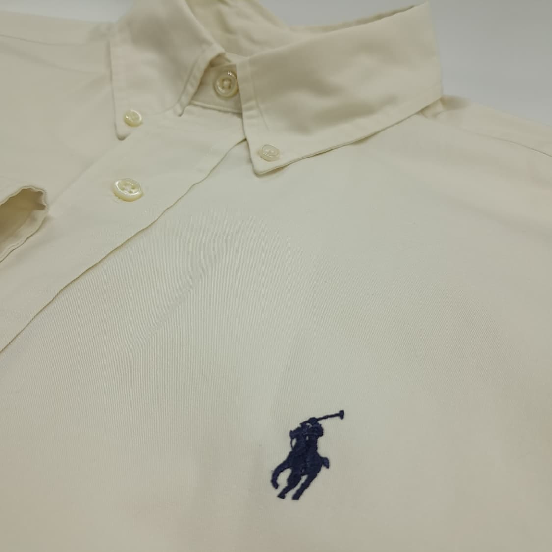 CN229 L 폴로 랄프로렌 골든 내츄럴 화이트 긴팔 셔츠 남방 상품이미지5